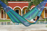 Family-Sized Mayan Legacy Cotton Hammock for Outdoor Relaxation - Caribe Style