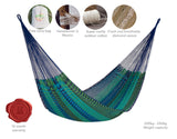 Family-Sized Mayan Legacy Cotton Hammock for Outdoor Relaxation - Caribe Style