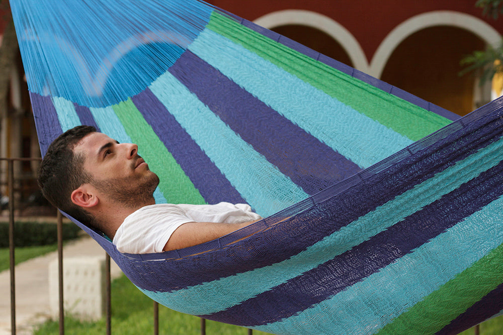 Mayan Legacy Family-Sized Cotton Hammock - Oceanica Outdoor Comfort