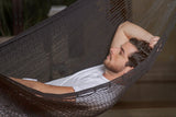 Outdoor undercover cotton Mayan Legacy hammock King size Black