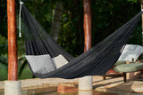 Outdoor undercover cotton Mayan Legacy hammock King size Black