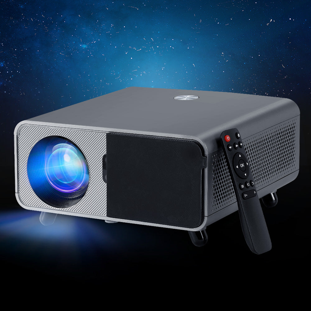 Devanti 4K HD WiFi Home Theater Projector with Built-in Speaker and Remote Control