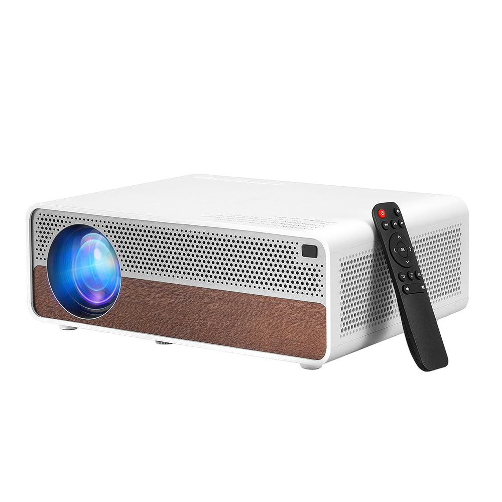 Devanti 4K Ultra HD Portable Wi-Fi Projector with 1080P Native Resolution for Home Theater