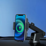 Devanti 15W Fast Wireless Car Charger with Mount and Suction Cup