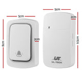 Wireless LED Doorbell with 38 Ringtones and Waterproof Receiver