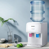 Compact Devanti Bench Top Water Cooler Dispenser - White