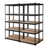 Giantz 4x1.8M Garage Shelving Warehouse Rack Pallet Racking Storage Shelve Black