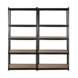 Giantz 4x1.8M Garage Shelving Warehouse Rack Pallet Racking Storage Shelve Black