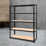 Giantz 1.8M Garage Shelving Warehouse Rack Pallet Racking Storage Shelve Black