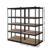 Giantz 4x1.5M Garage Shelving Warehouse Rack Pallet Racking Storage Shelve Black