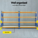 Giantz 4Mx2M Garage Shelving Warehouse Rack Orange