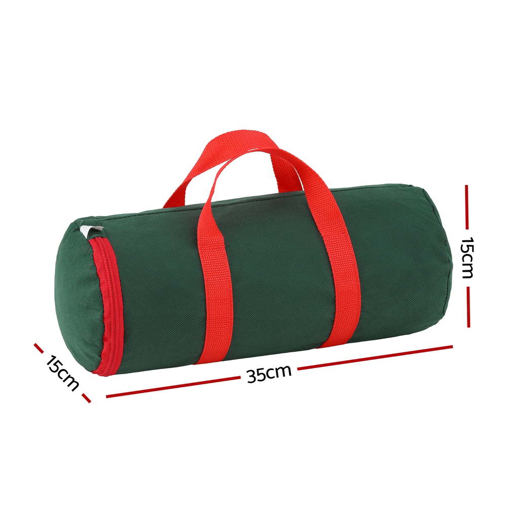 Jingle Jollys Green Christmas Ornament Storage Bag - Durable Baubles Organizer