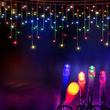 Jingle Jollys 32M Multi-Coloured Icicle LED Lights - 960 Brilliant Twinkling Bulbs