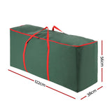 Jingle Jollys Extra-Large Christmas Tree Storage Bag for 8ft Trees - Durable Green Oxford Fabric