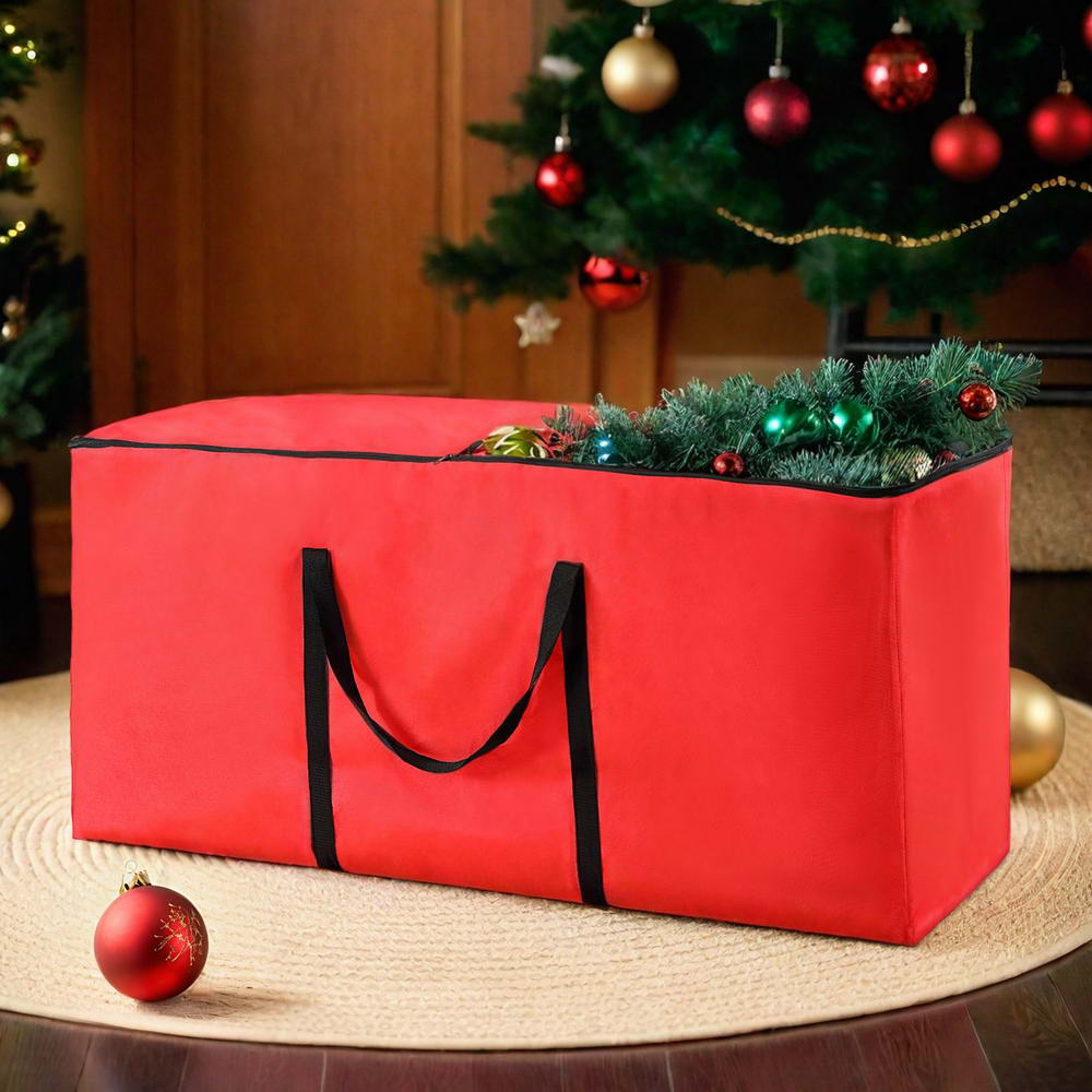 Durable Red Christmas Tree Storage Bag for Trees Up to 8ft - Jingle Jollys