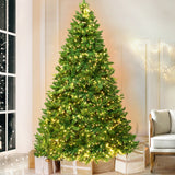 Jingle Jollys Christmas Tree 1.8m LED Xmas Tree Decorations 874 Tips - Close-Up Angle