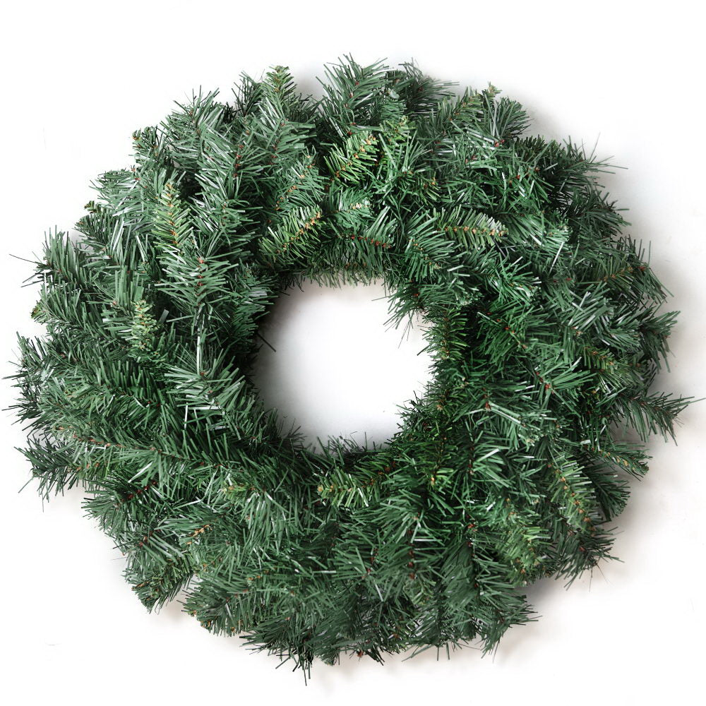 Festive Charm 60cm Christmas Wreath Garland for Holiday Decor & Parties