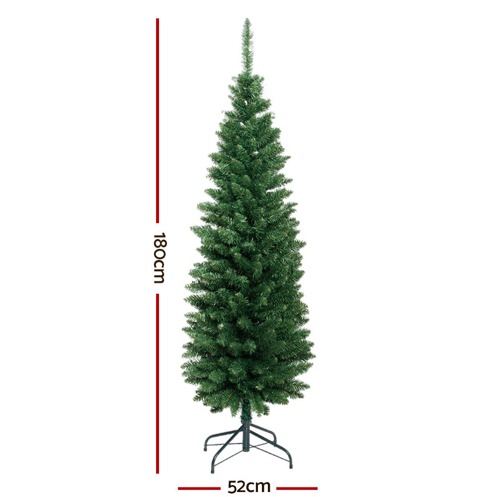 Lifelike 6FT Jingle Jollys Green Christmas Tree with 300 Tips and Easy Assembly