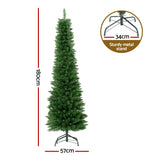 Pre-Lit 1.8m Jingle Jollys Christmas Tree with 200 LED Lights for Festive Decor