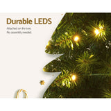 Pre-Lit 1.8m Jingle Jollys Christmas Tree with 200 LED Lights for Festive Decor