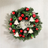 Jingle Jollys LED-Illuminated Christmas Wreath 40CM with Festive Ornaments