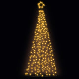 12ft Solar-Powered Enchanted Christmas Tree with Warm White LED Lights