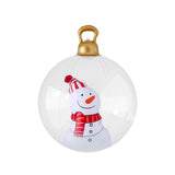 Jingle Jollys 60cm Inflatable Snowman Bauble - Giant Christmas Decoration