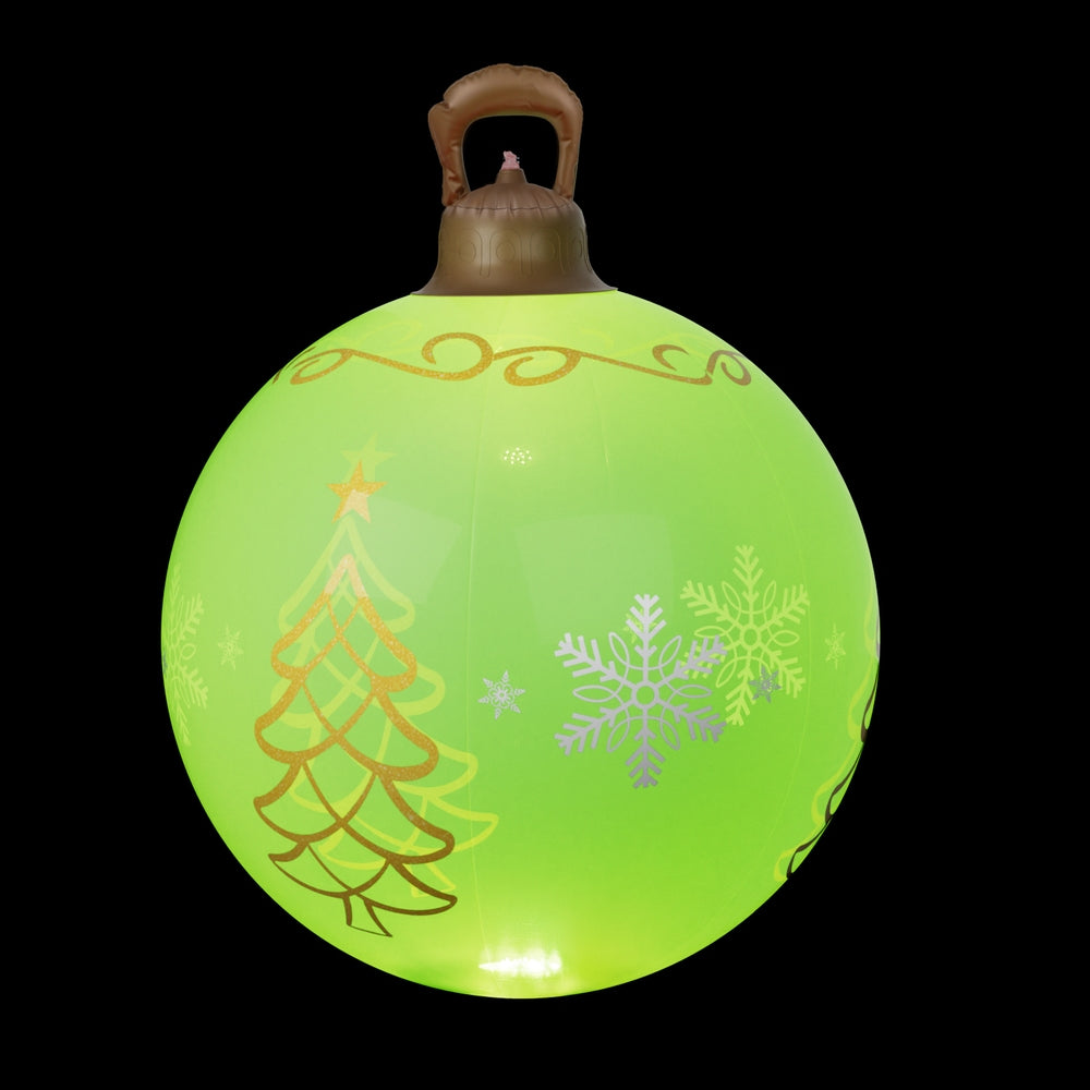 Jingle Jollys LED Light-Up Christmas Inflatable Bauble - 60cm Holiday Decor