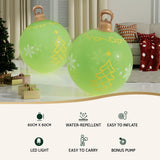 Jingle Jollys LED Light-Up Christmas Inflatable Bauble - 60cm Holiday Decor