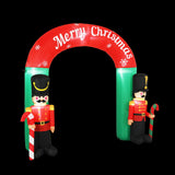 Jolly Nutcracker Inflatable Christmas Archway - 3M Illuminated Festive Decoration