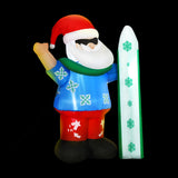 Festive Glow Inflatable Santa Decoration - 1.6M Christmas Inflatable with LED Lights