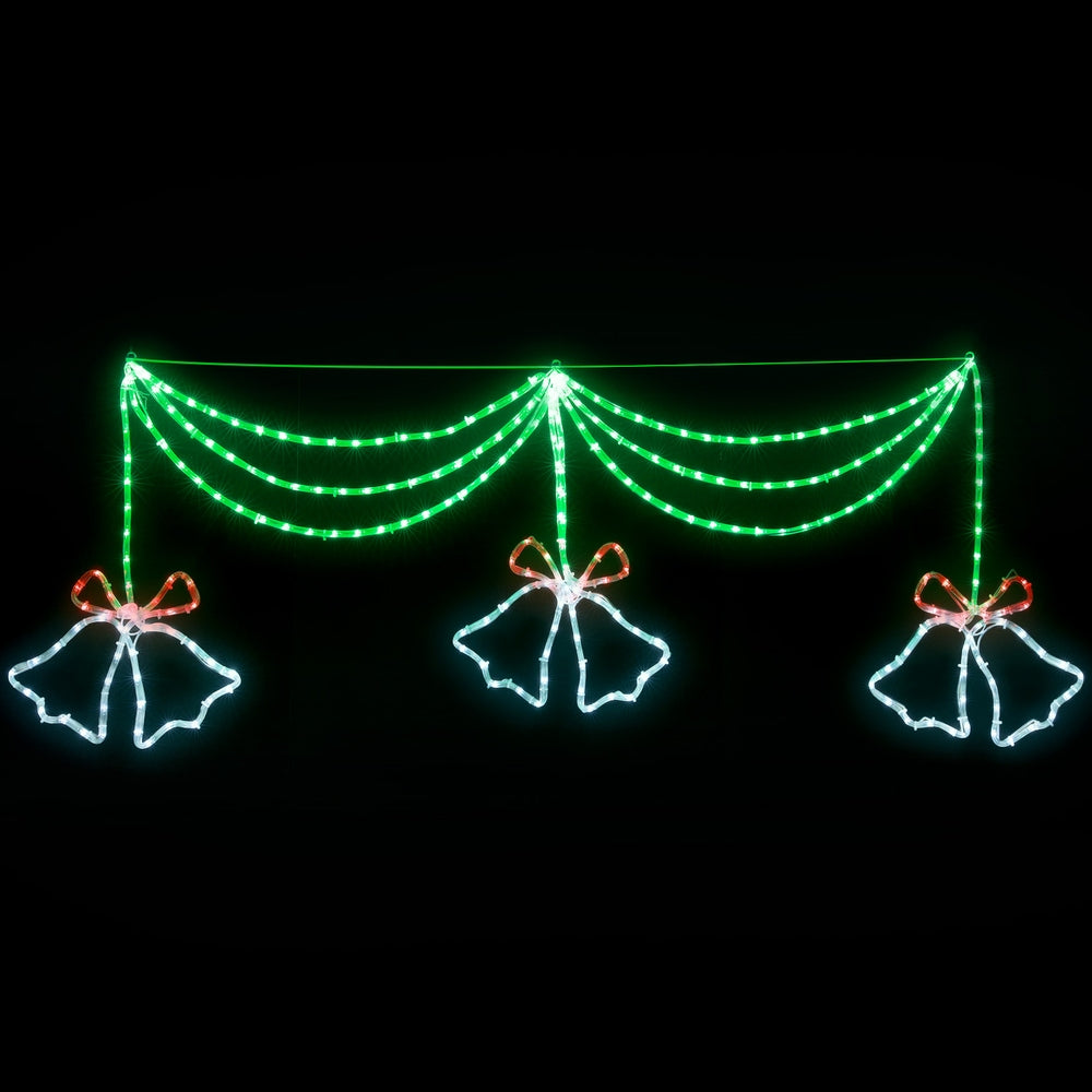 Jingle Jollys 288 LED Festive Outdoor Christmas Rope Light - 180cm Motif Decoration