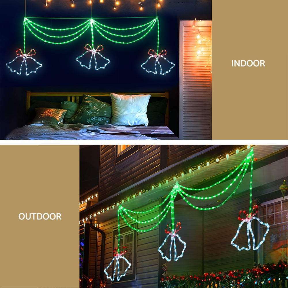 Jingle Jollys 288 LED Festive Outdoor Christmas Rope Light - 180cm Motif Decoration