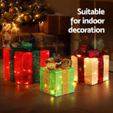 60 LED Jingle Jollys Fairy Light Set - 3 PCS Christmas Gift Box