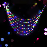 Jingle Jollys Solar Christmas Cascading String Lights with 200 LEDs