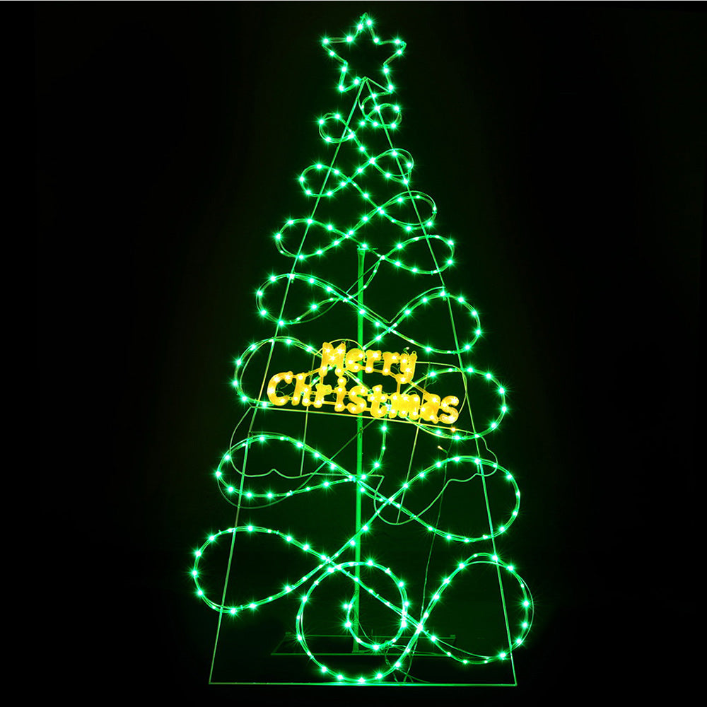 Jingle Jollys 8ft Color-Changing Pre-Lit Christmas Tree with Remote Control & Timer