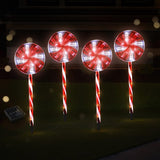 Jingle Jollys 4-Pack LED Outdoor Christmas Pathway Lights with 8 Modes