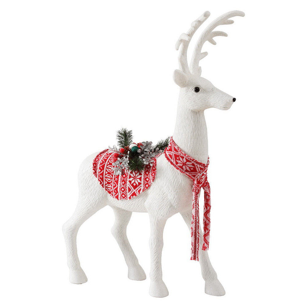 Elegant Glittering Christmas Reindeer Ornament - 80cm Festive Decor for Holiday Celebrations