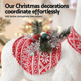 Elegant Glittering Christmas Reindeer Ornament - 80cm Festive Decor for Holiday Celebrations