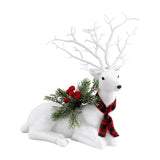 Elegant Sparkling Christmas Reindeer Decoration - 32cm Festive Ornament