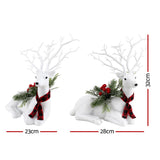 Elegant Sparkling Christmas Reindeer Decoration - 32cm Festive Ornament