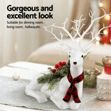 Elegant Sparkling Christmas Reindeer Decoration - 32cm Festive Ornament