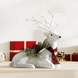 Elegant Sparkling Christmas Reindeer Decoration - 32cm Festive Ornament