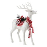 Sparkling White Holiday Reindeer Ornament - 45cm Festive Decor for Christmas Celebrations