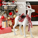 Sparkling White Holiday Reindeer Ornament - 45cm Festive Decor for Christmas Celebrations