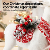 Sparkling White Holiday Reindeer Ornament - 45cm Festive Decor for Christmas Celebrations