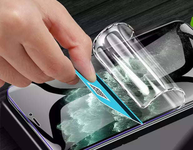 Scratch-Resistant Hydrogel Protector for iPhone Models 15, 14, 13, 12, 11, 8, 7, Pro Max, Mini, Plus, X, XR