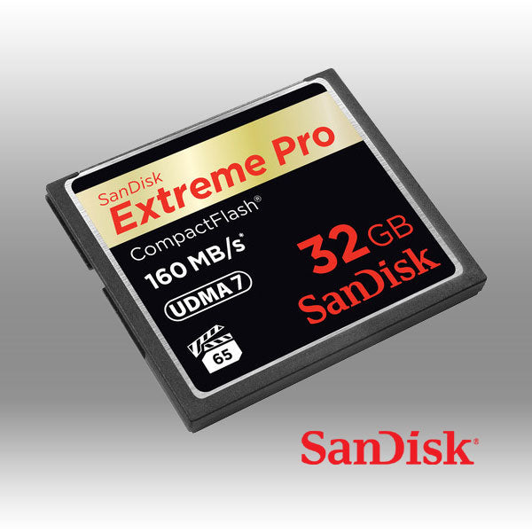 SanDisk Extreme PRO 32GB CompactFlash Card - 160MB/s Speed for 4K Video & Photography