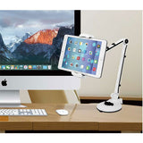 Adjustable 2-in-1 Tablet Wall Mount Stand - White