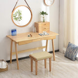 Round Bamboo Wall Mirror with Adjustable Leather Strap - 38 cm Decorative Hanging Mirror for Home, Bathroom, and Bedroom